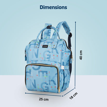 Multifunctional Waterproof Diaper Bag - Blue