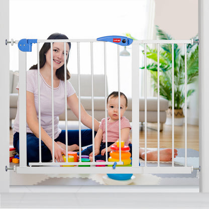 Indoor Baby Safety Gate 105-115cm Wide, White