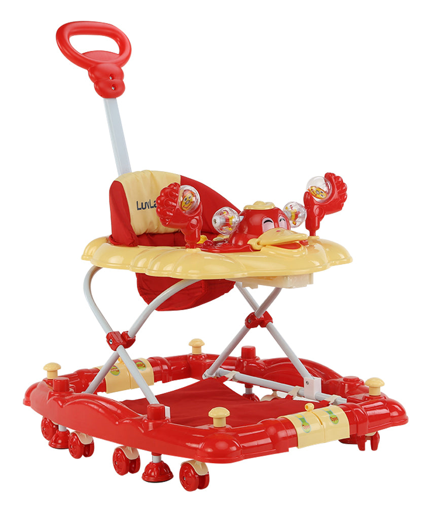 Comfy Baby Walker Cum Rocker, Red