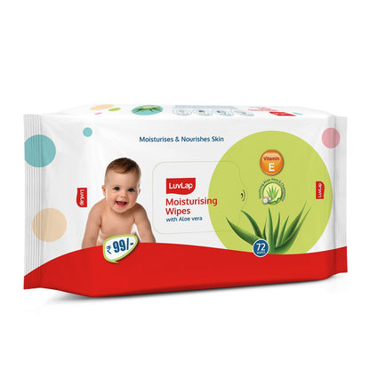 Aloe Vera Baby Wipes, 72 Pcs