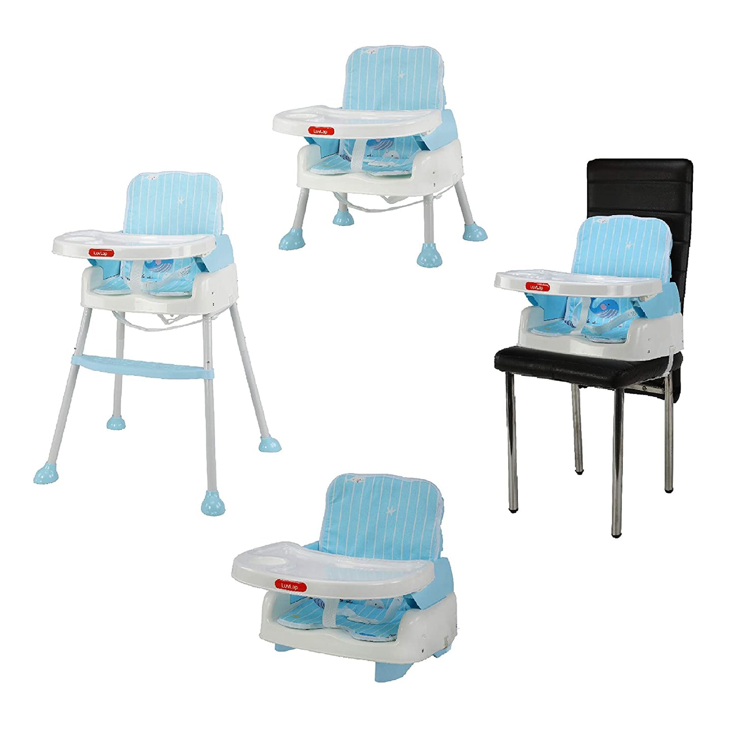 4-In-1 Baby High Chair, Blue