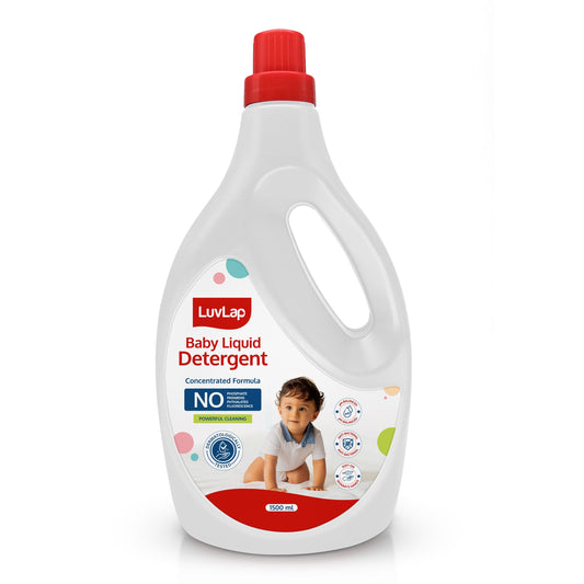 Baby Laundry Detergent 1500ml, pH Balanced, No harsh chemicals, Safe for mommy's hands & baby's skin, Anti-Bacterial, Softens clothes & Removes Stains & Odour, Dermatologically tested