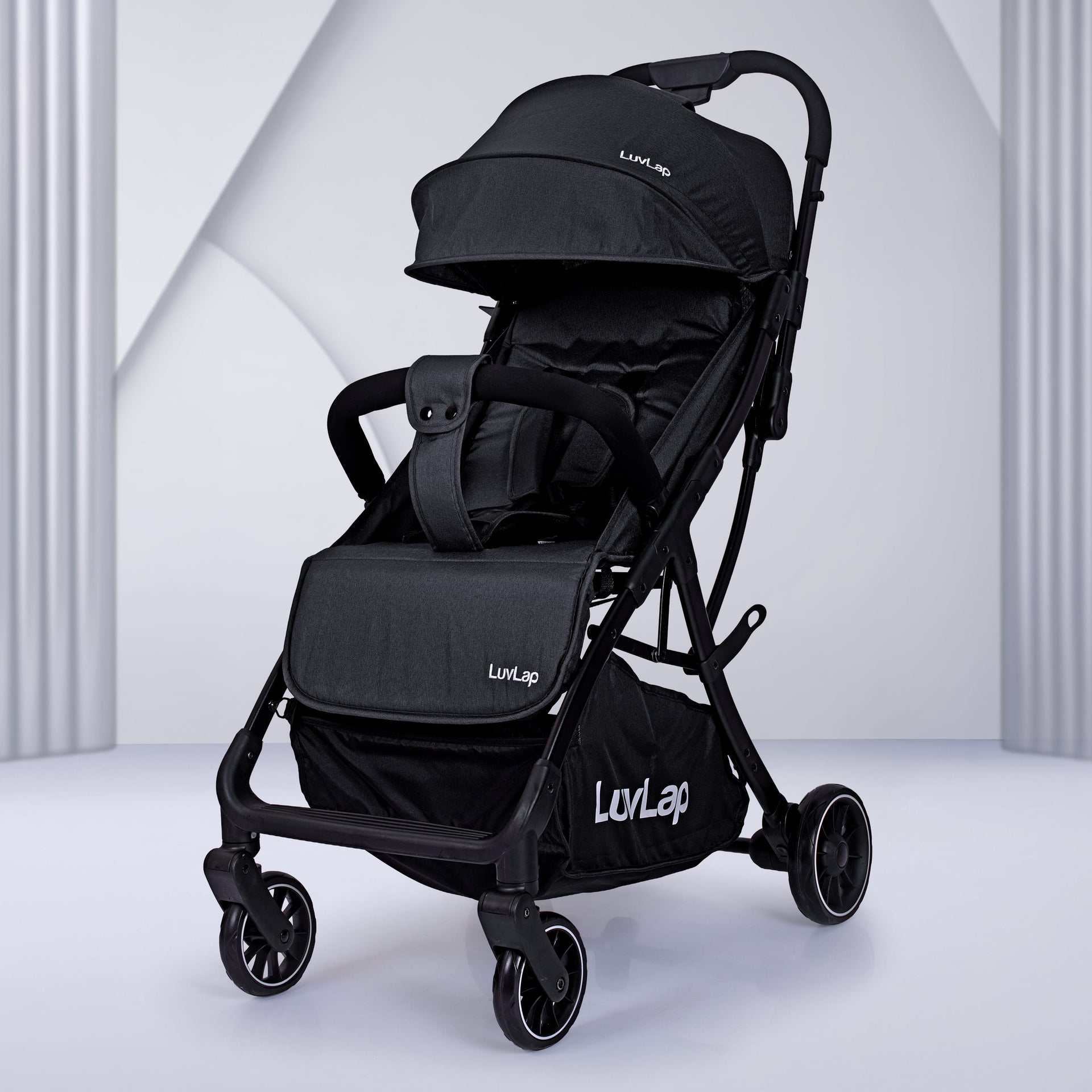 Regency Black Baby Stroller Pram for 0 to 3 Years – Luvlap Store