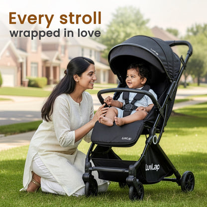 Elite Baby Stroller, Pram for 0 to 3 Years with 5 Point Safety Harness