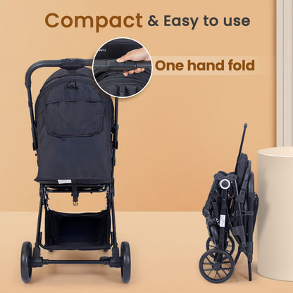 Elite Baby Stroller, Pram for 0 to 3 Years with 5 Point Safety Harness