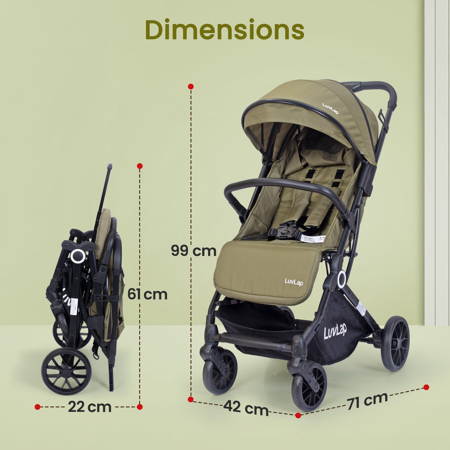 Elite Baby Stroller, Pram for 0 to 3 Years