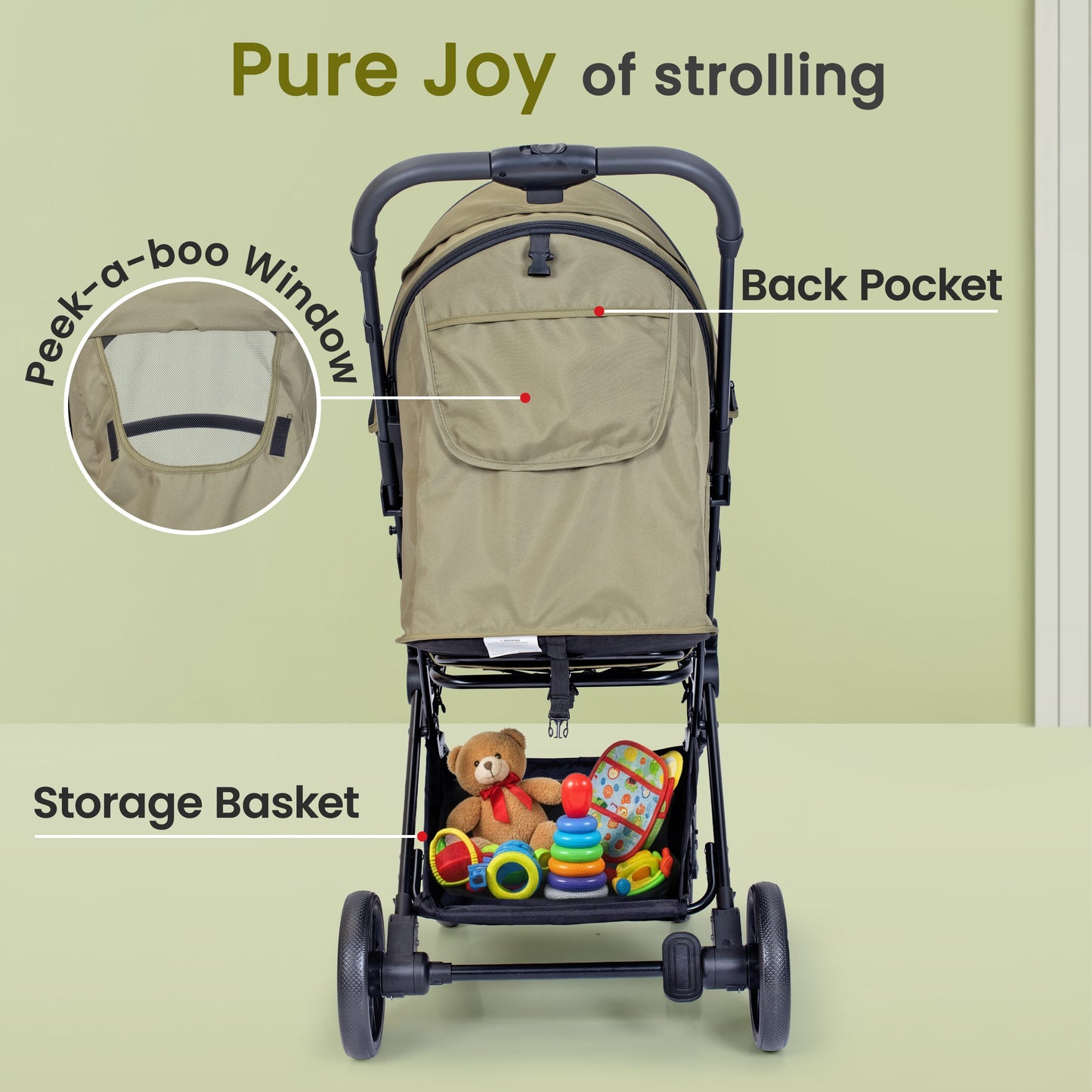 Elite Baby Stroller, Pram for 0 to 3 Years