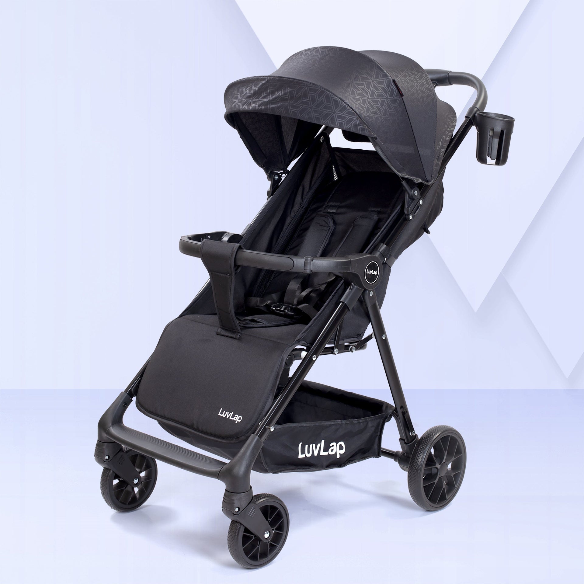LuvLap Comfy Black Baby Stroller