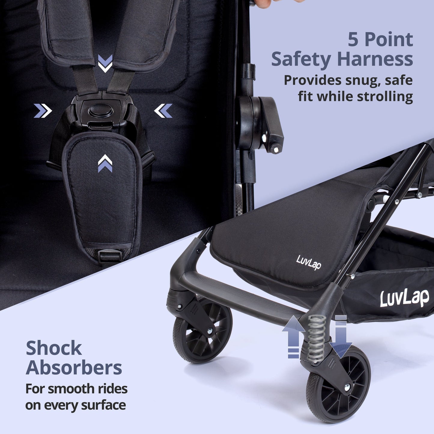 Comfy Baby Stroller, Pram for 0 to 3 Years, New Born/Toddler/Kid