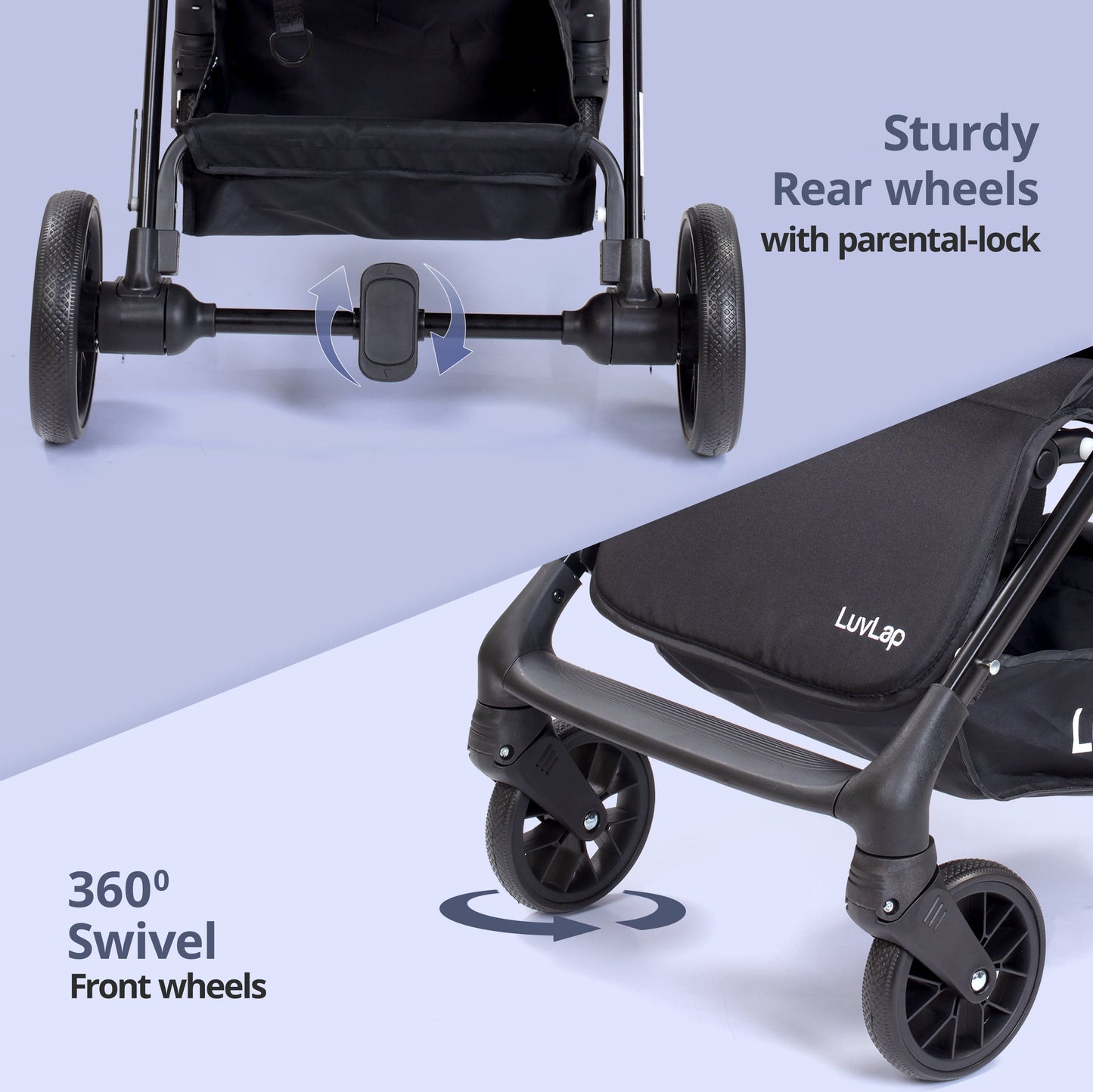 Comfy Baby Stroller, Pram for 0 to 3 Years, New Born/Toddler/Kid