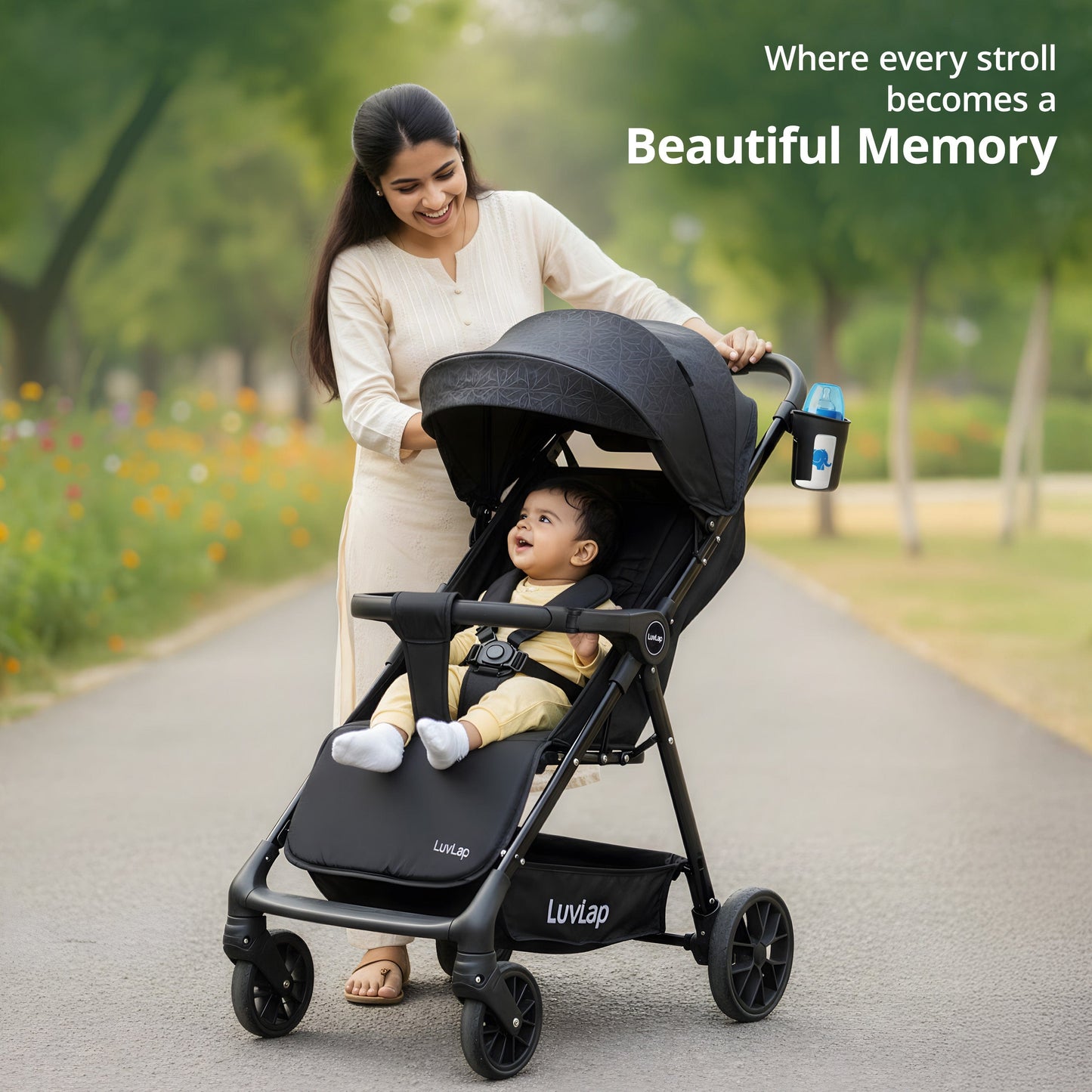 Comfy Baby Stroller, Pram for 0 to 3 Years, New Born/Toddler/Kid