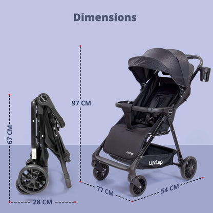 Comfy Baby Stroller, Pram for 0 to 3 Years, New Born/Toddler/Kid