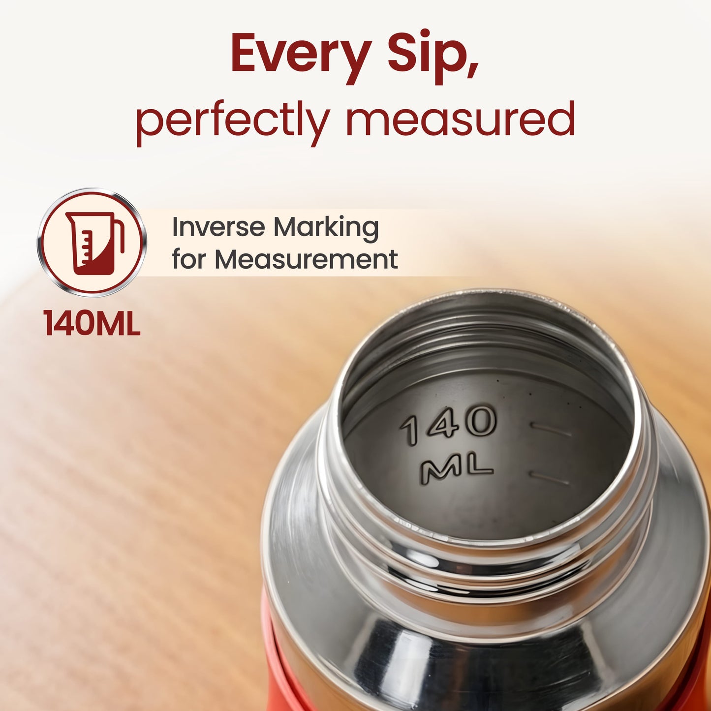 LuvLap Baby Steel Feeding Bottle 140ml Red