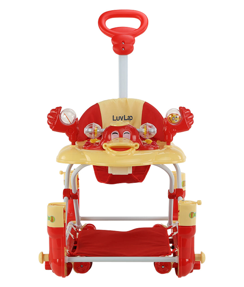 Comfy Baby Walker Cum Rocker, Red