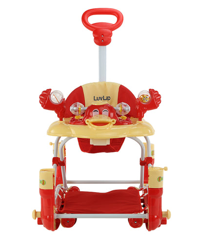 Comfy Baby Walker Cum Rocker, Red