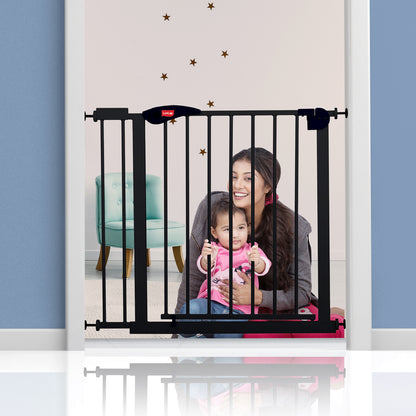 Indoor Baby Safety Gate Size 86 to 95 cm Wide, Black