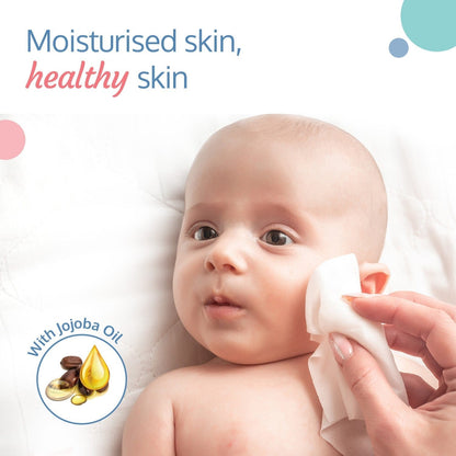 Jojoba Oil Baby Wipes, 72 Pcs