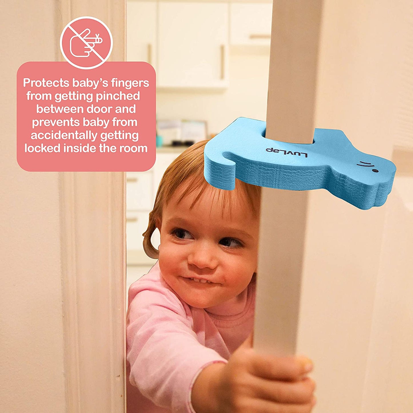 Baby Safety Door Stopper Finger Pinch Guard Pack of 4