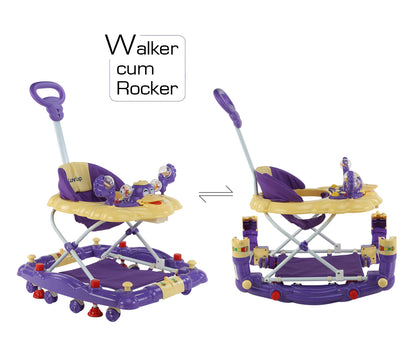 Comfy Baby Walker Cum Rocker, Purple