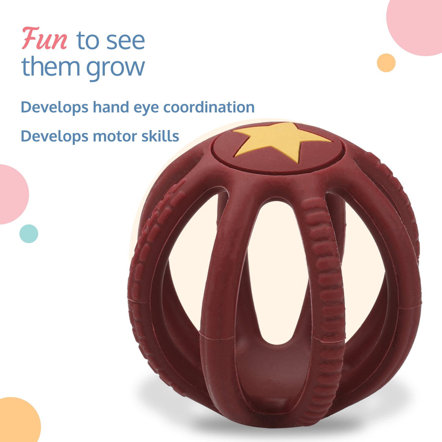 Baby Teether (Maroon)