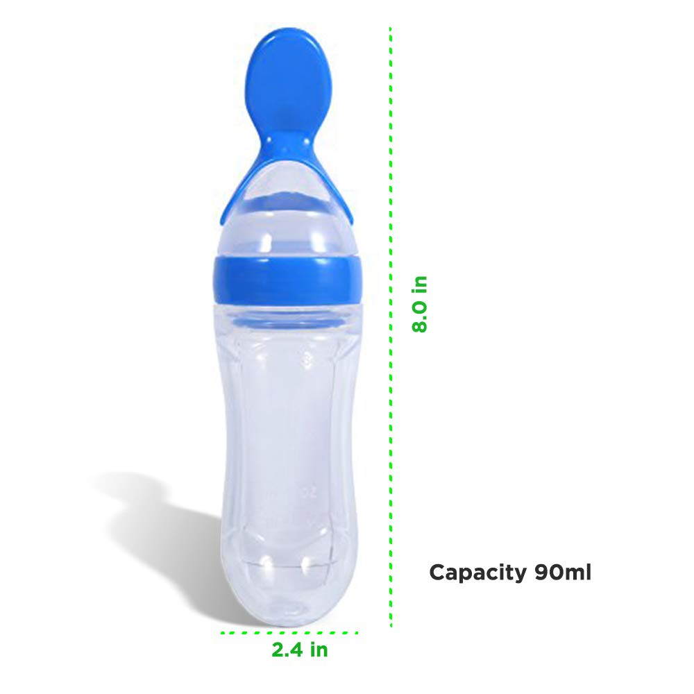 Feeding Squeezy Spoon 90Ml, Bpa Free,Blue