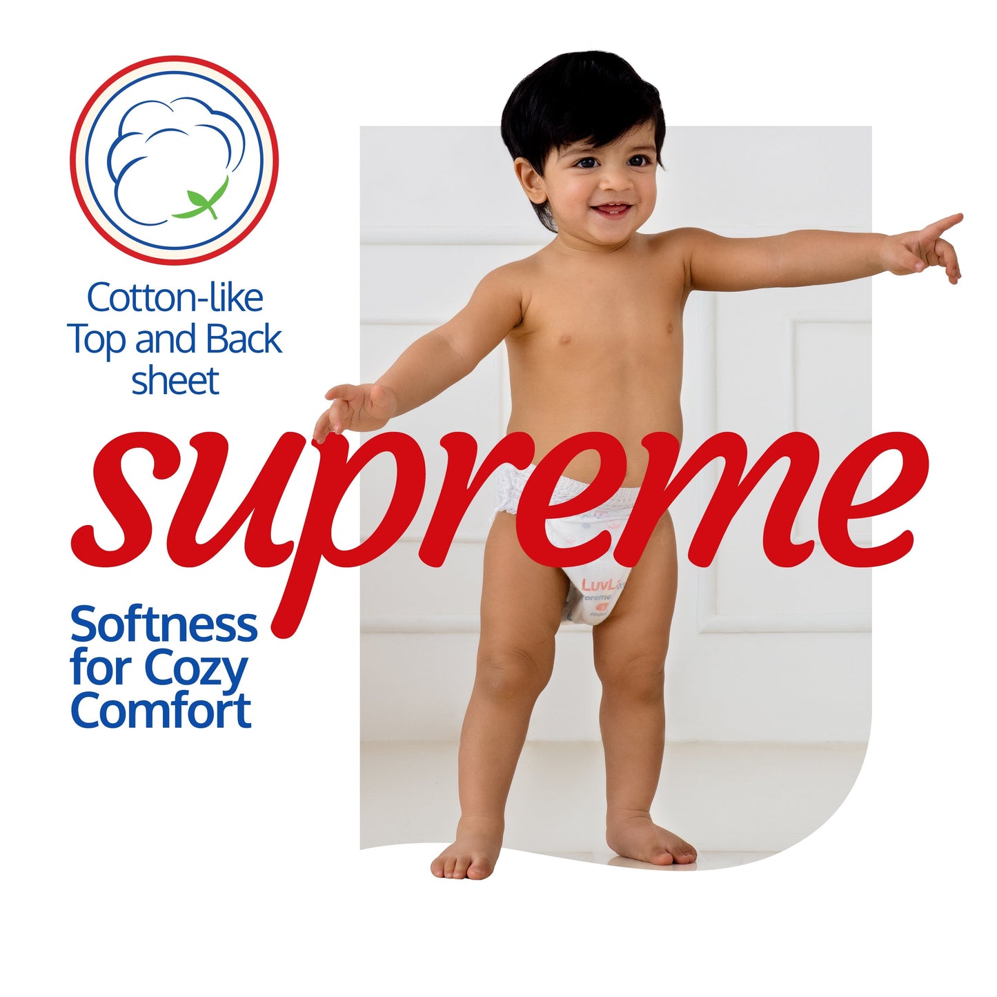 Supreme Diaper Pants Medium, 7 To 12Kg, 72 Pcs