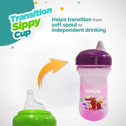 Little Fox Spout Sippy Cup, 300Ml, Purple