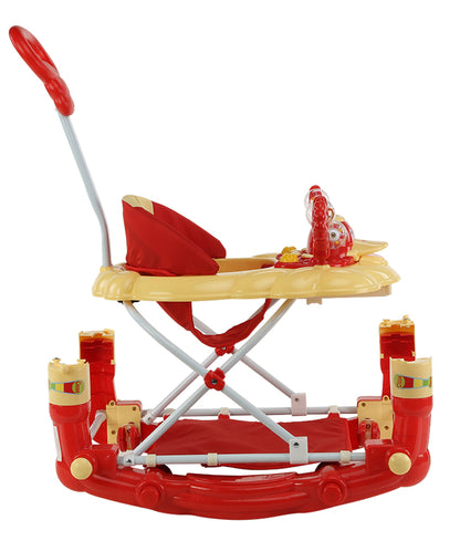 Comfy Baby Walker Cum Rocker, Red