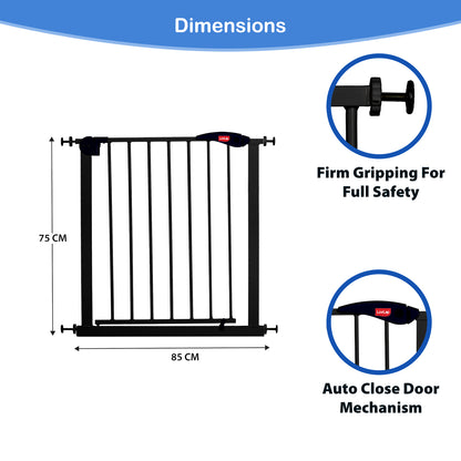 Indoor Baby Safety Gate, Black