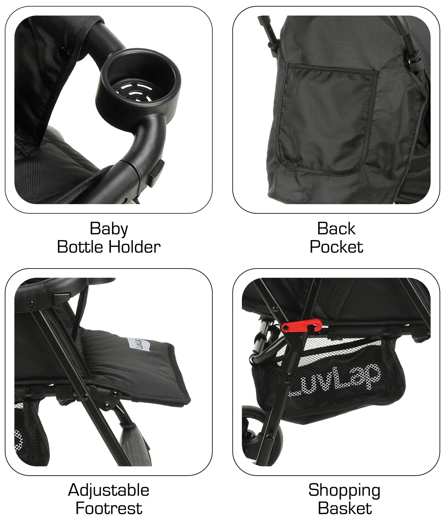 Delight Stroller, Black