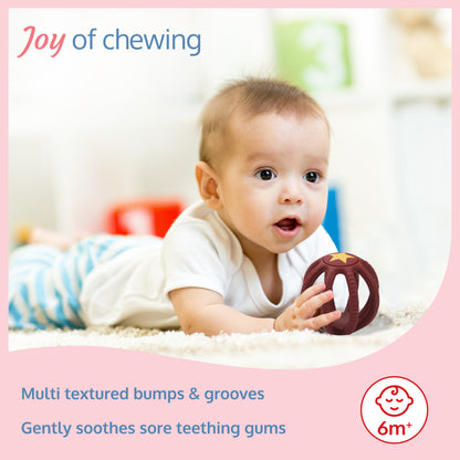 Baby Teether (Maroon)