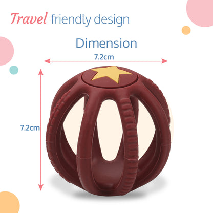 Baby Teether (Maroon)