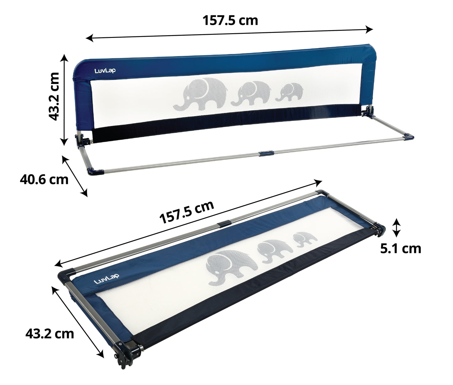 Baby Bed Rail, Blue