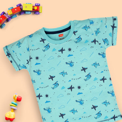 Boys Cotton H/S T-Shirt Co-Ord Set