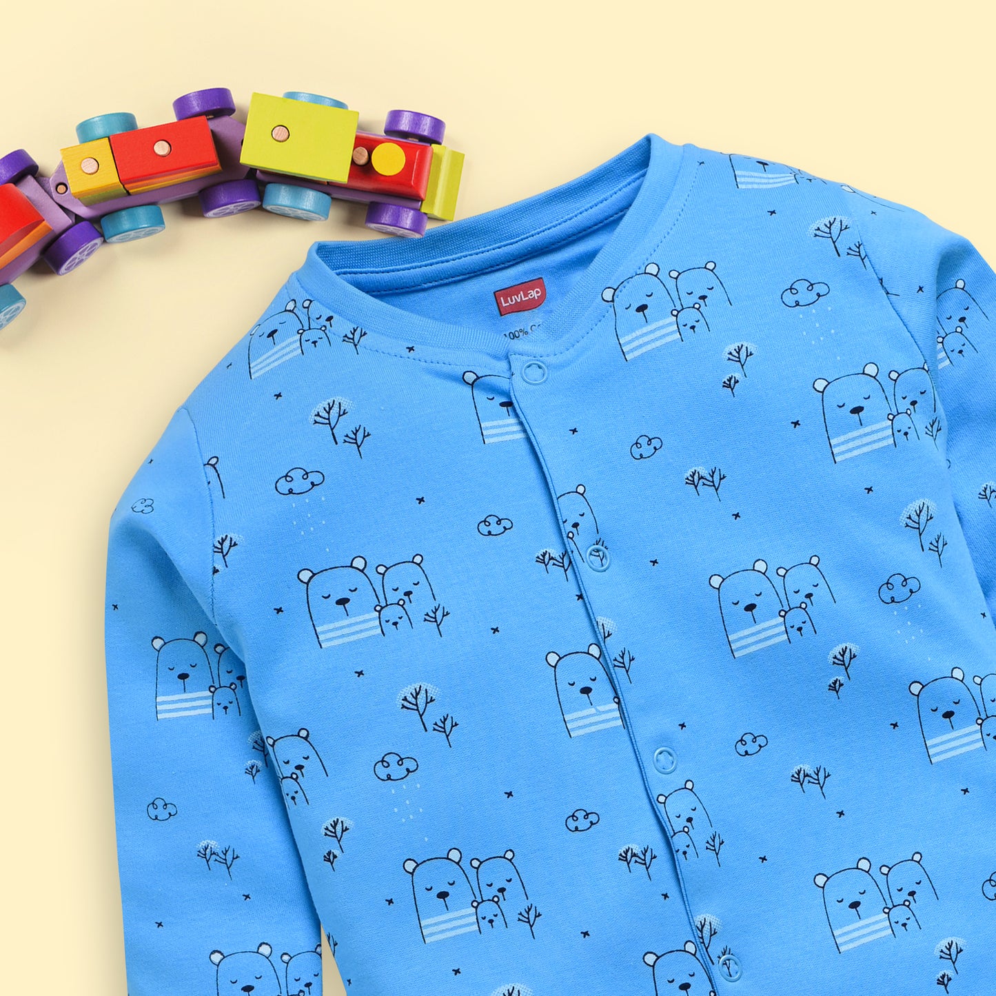 Baby Boys & Baby Girls  Pack Of 3 Full Sleeve Romper/Bodysuit 100% Cotton