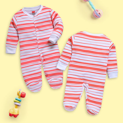 Baby Boys & Baby Girls  Pack Of 3 Full Sleeve Romper/Bodysuit 100% Cotton