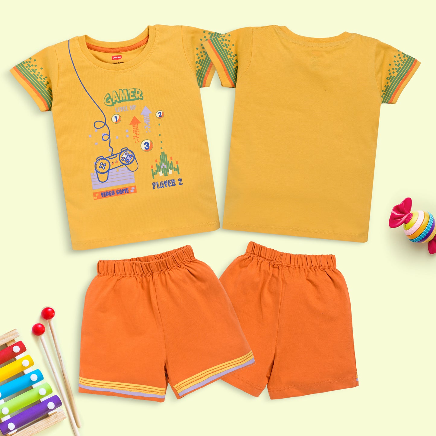 Boys Cotton H/S T-Shirt Co-Ord Set