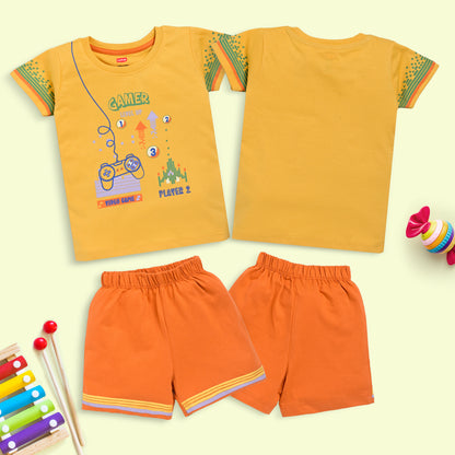 Boys Cotton H/S T-Shirt Co-Ord Set
