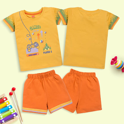 Boys Cotton H/S T-Shirt Co-Ord Set