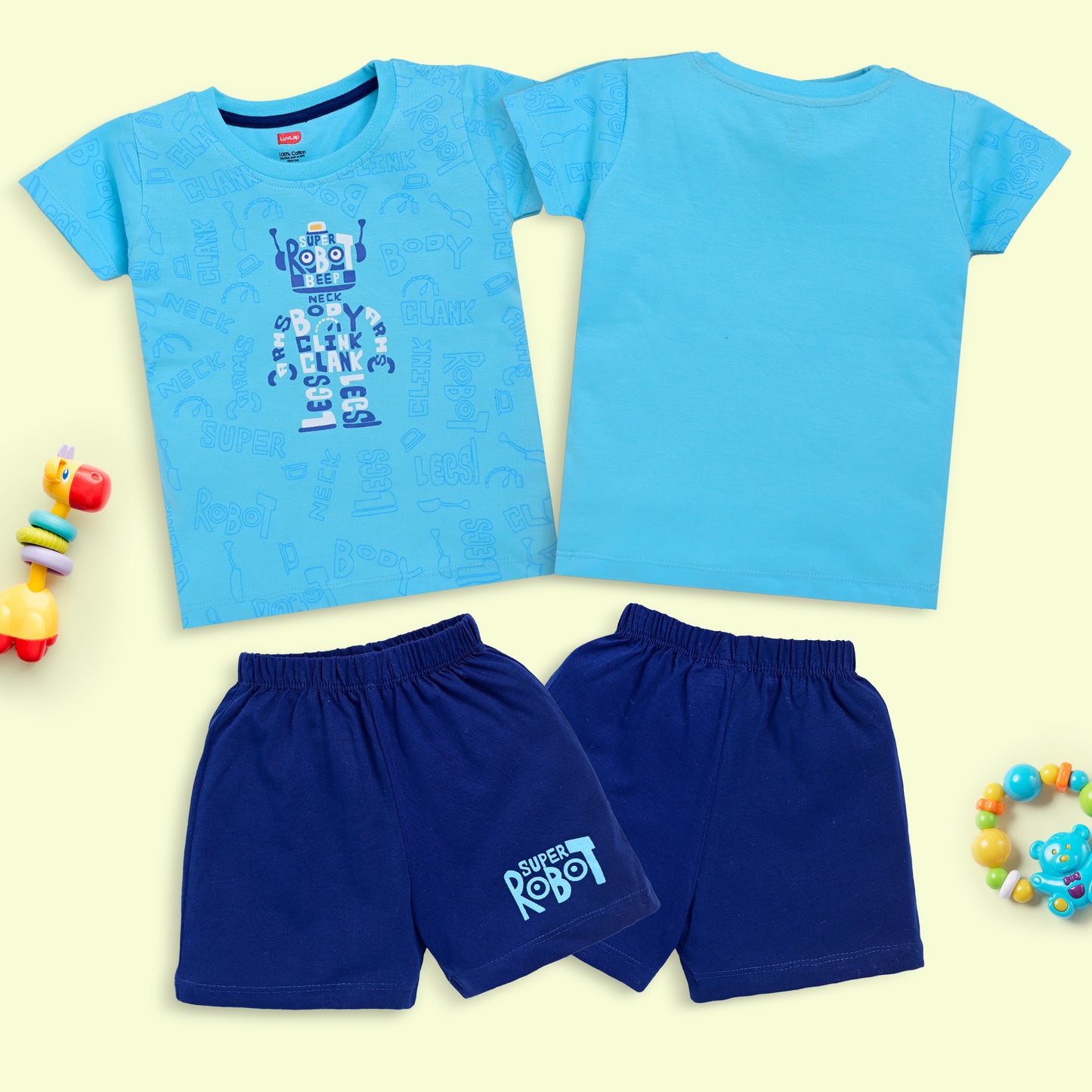 Boys Cotton H/S T-Shirt Co-Ord Set