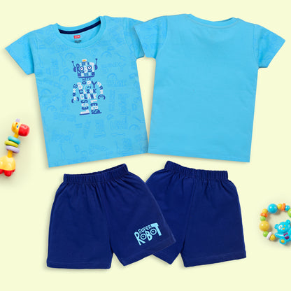 Boys Cotton H/S T-Shirt Co-Ord Set