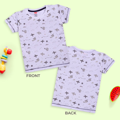 Baby Boys Pack Of 5 Half Sleeve T-Shirt 100% Cotton