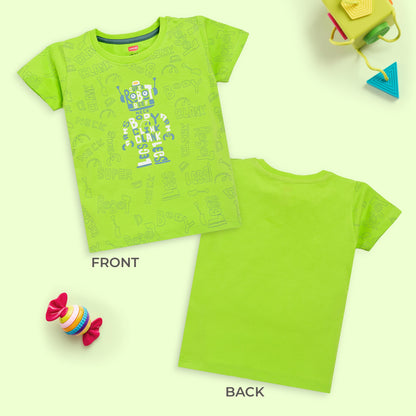 Baby Boys Pack Of 5 Half Sleeve T-Shirt 100% Cotton