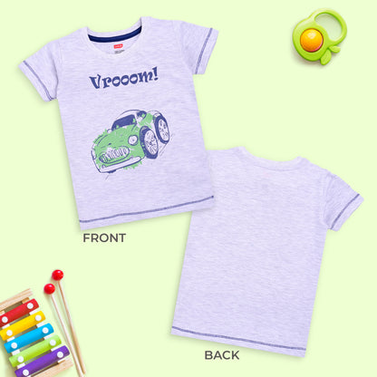 Baby Boys Pack Of 5 Half Sleeve T-Shirt 100% Cotton