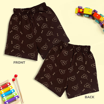Baby Boys & Baby Girls Pack Of 5 Regular Shorts 100% Cotton