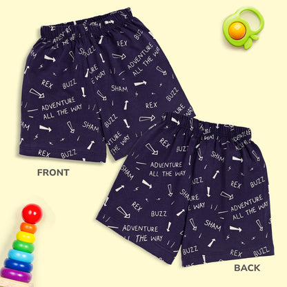 Baby Boys & Baby Girls Pack Of 5 Regular Shorts 100% Cotton