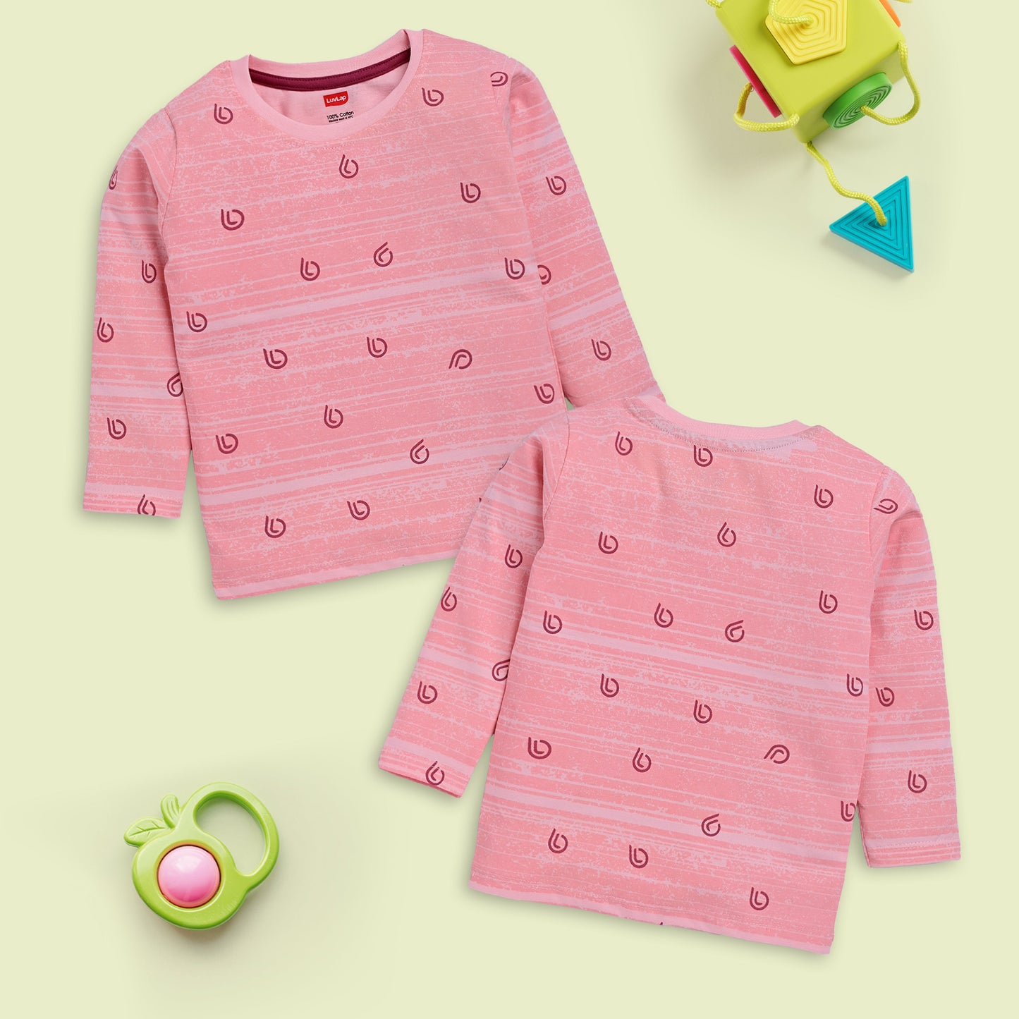 Baby Boys Pack Of 4 Full Sleeve T-Shirt 100% Cotton