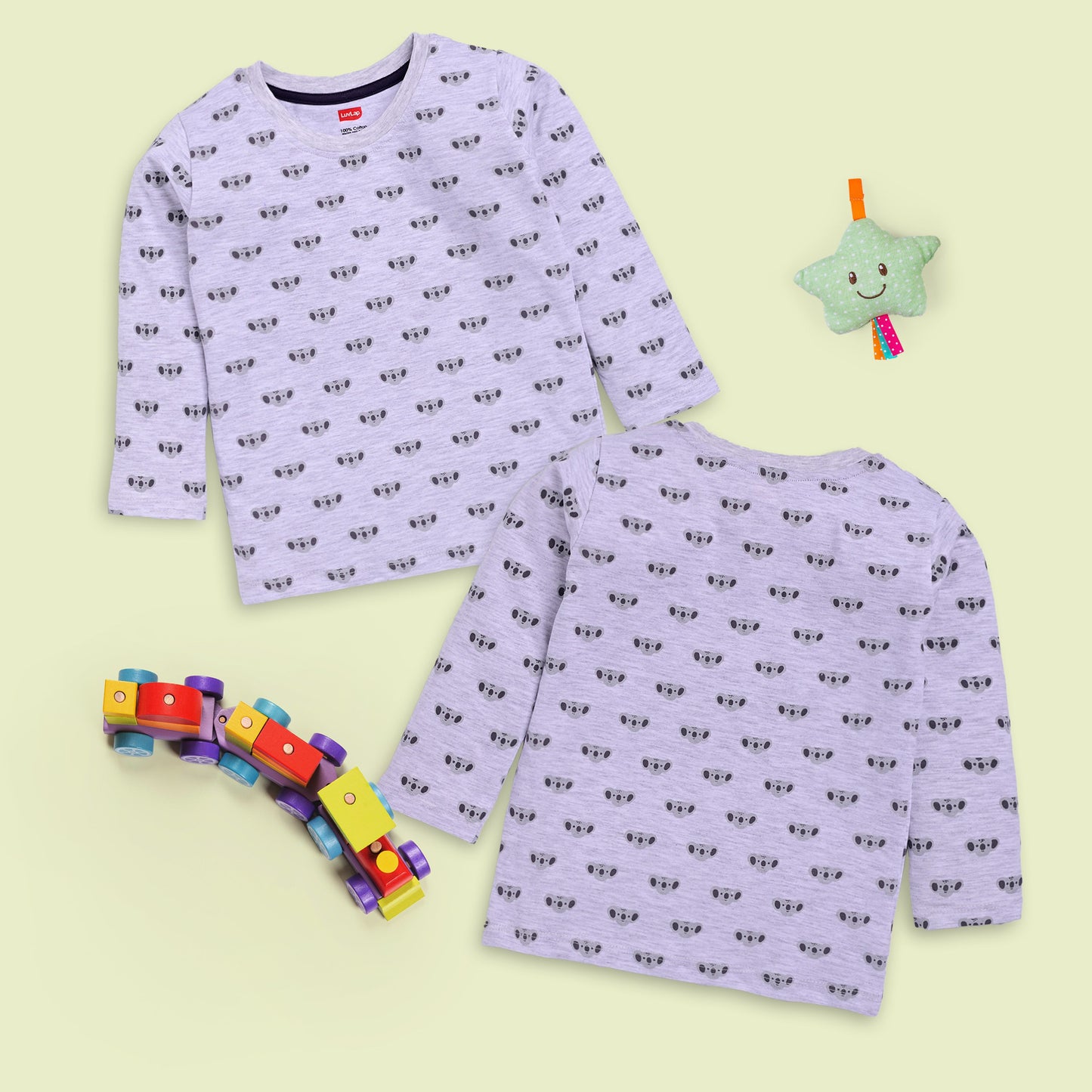 Baby Boys Pack Of 4 Full Sleeve T-Shirt 100% Cotton
