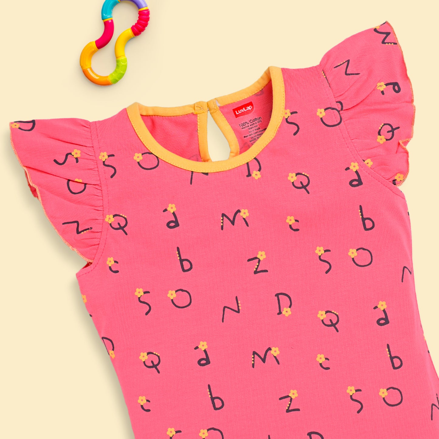 Baby Girls Pack Of 3 Half Sleeve Top & Shorts Set 100% Cotton