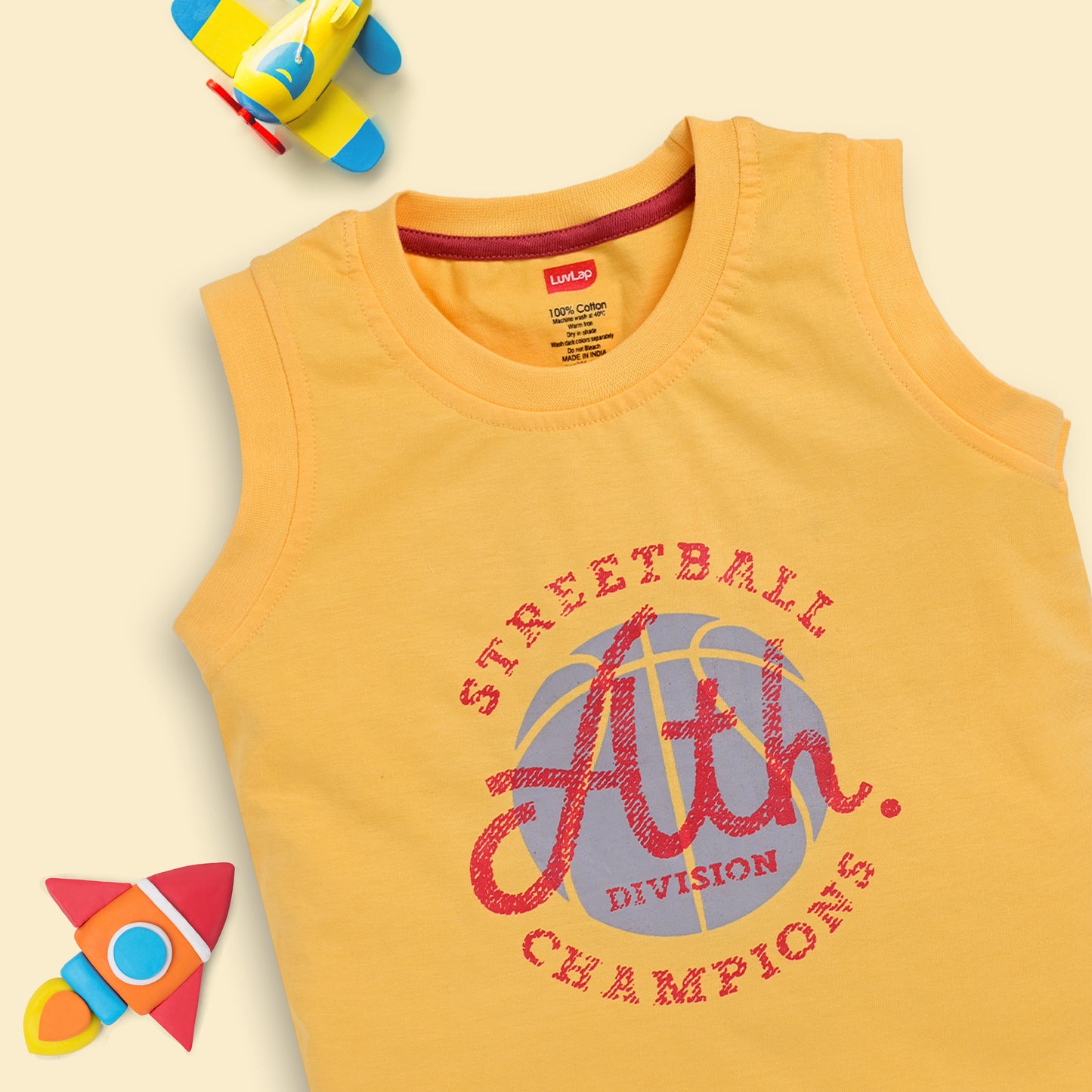 Baby Boys Pack Of 3 Sleeveless Tank Top & Shorts Set 100% Cotton, M (3 to 6 Months)